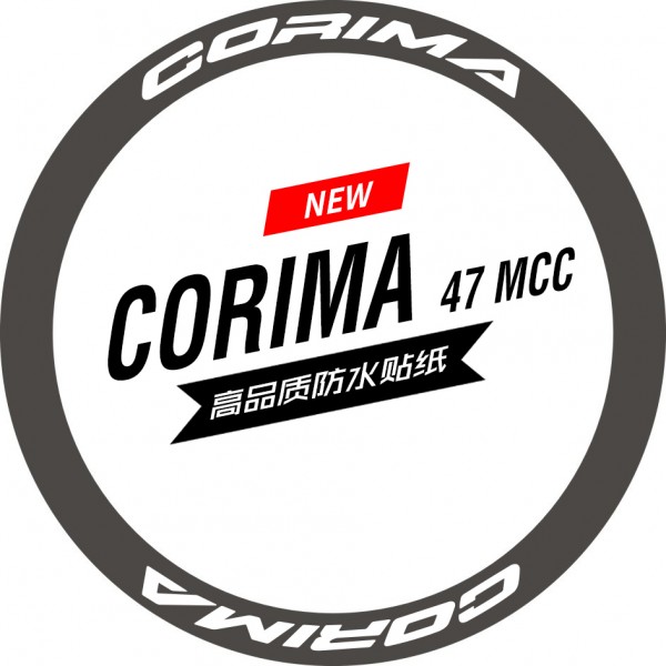 Road Bicycle Wheels Rim Decal Stickers for CORIMA 47 mcc